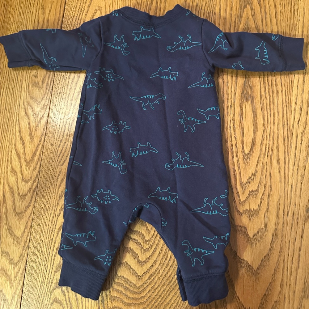Carter's Dark Blue Dinosaur Baby Bodysuit
